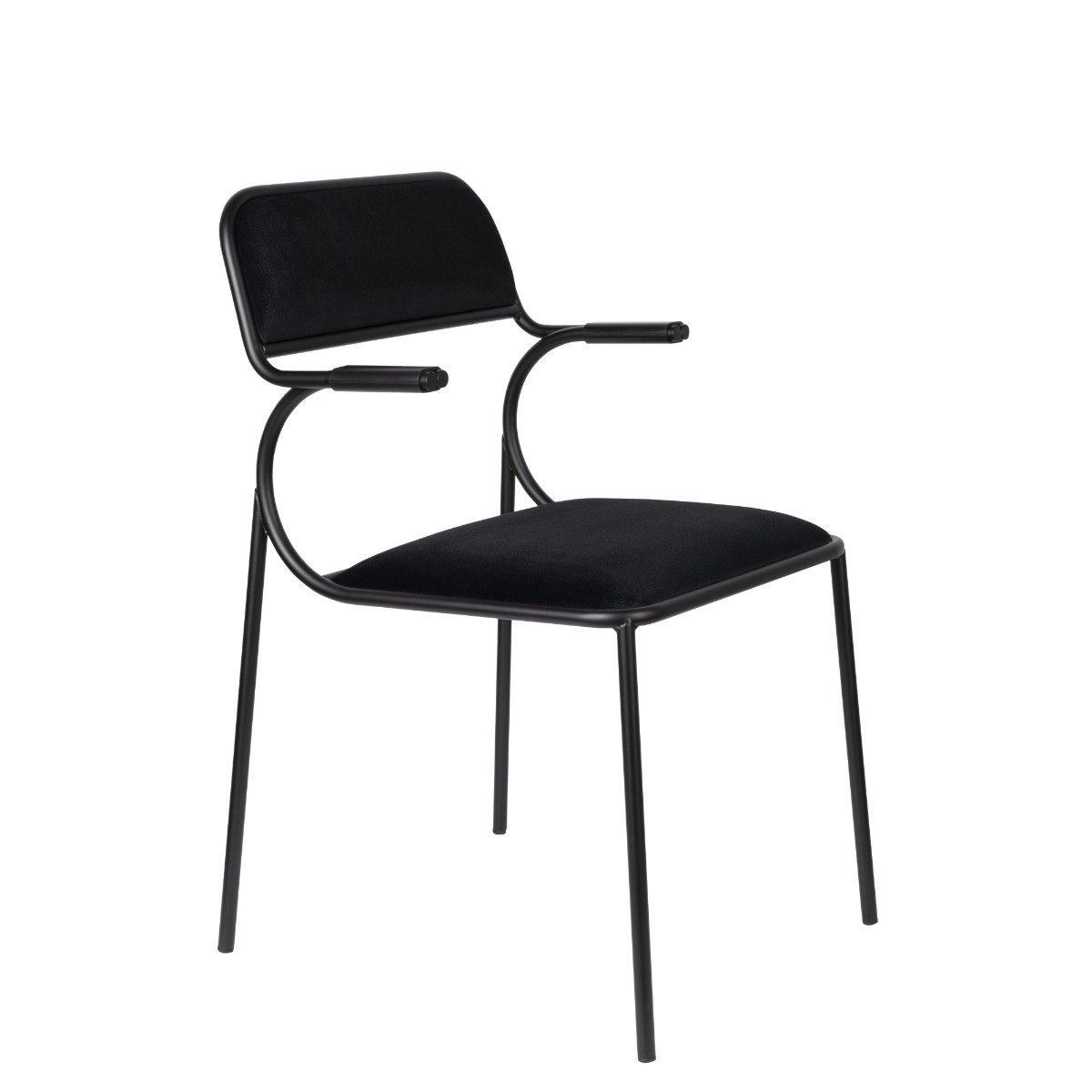 Alba Dining Chair in Black 