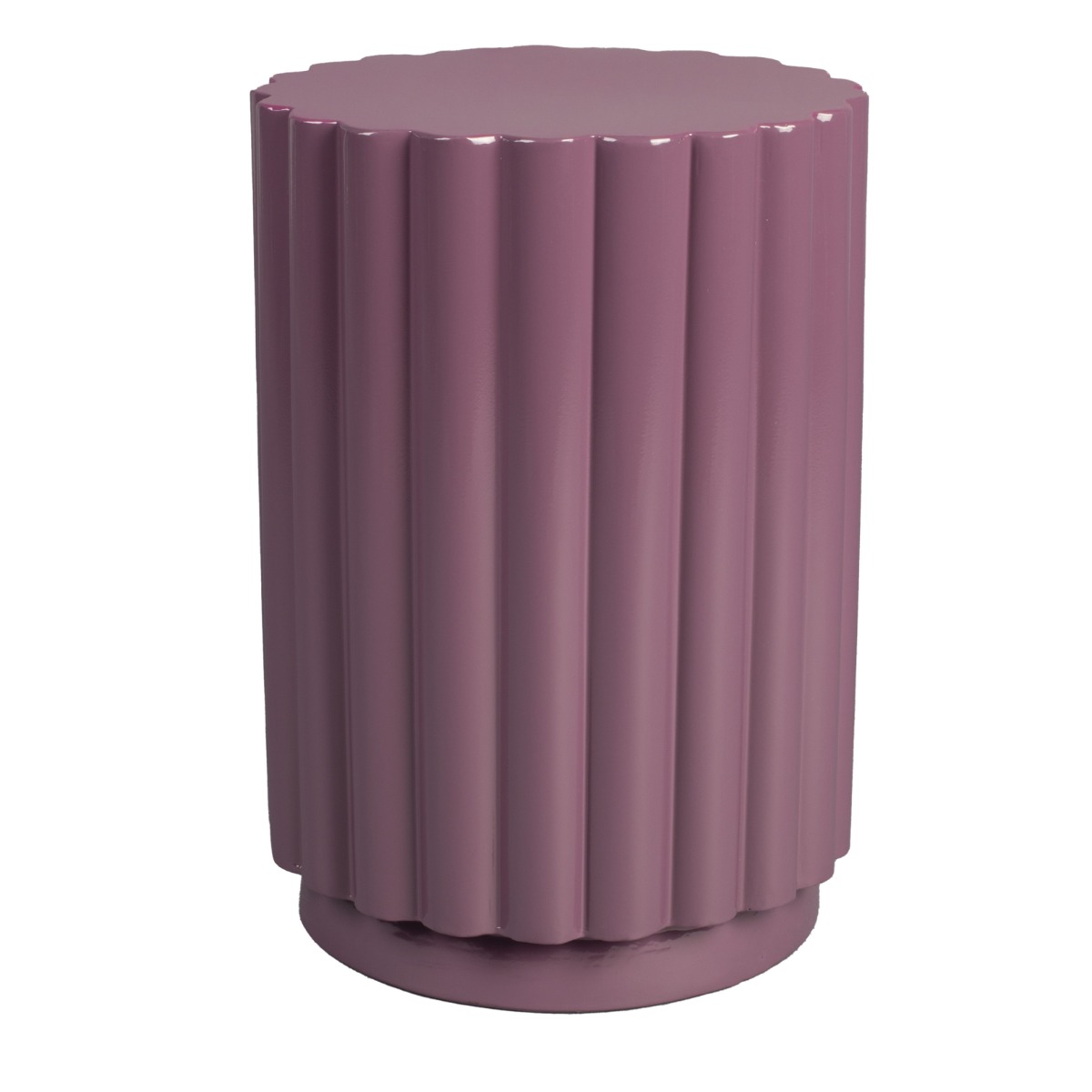 Camilla Stool / Side Table in Plum