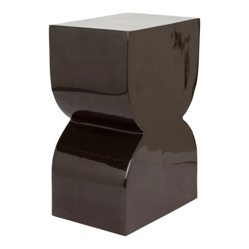 Cones Side Table Shiny Brown