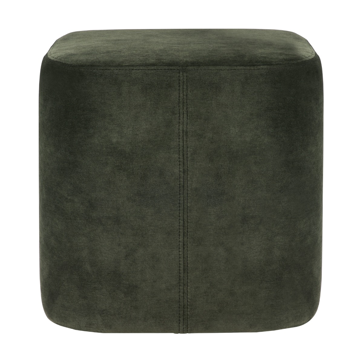 Cube Footstool in Forest Green