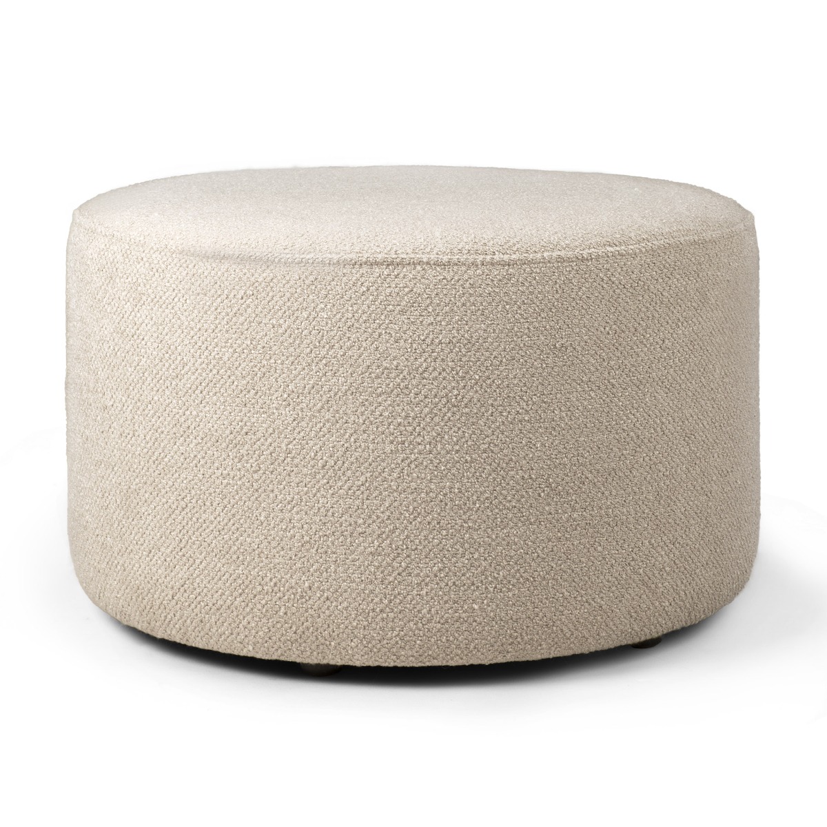 Barrow footstool Round in Off White