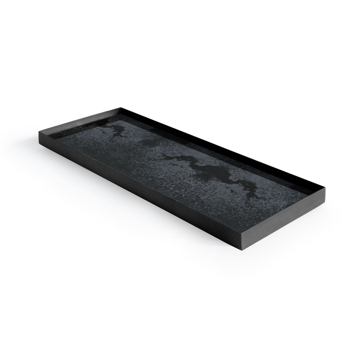 Charcoal mirror valet tray Large