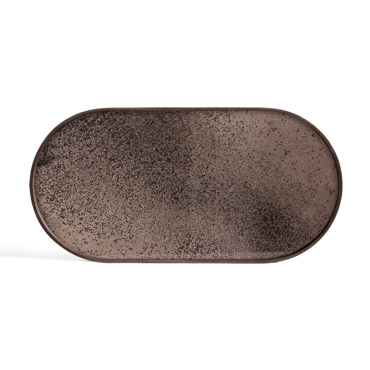 Bronze mirror tray oblong medium