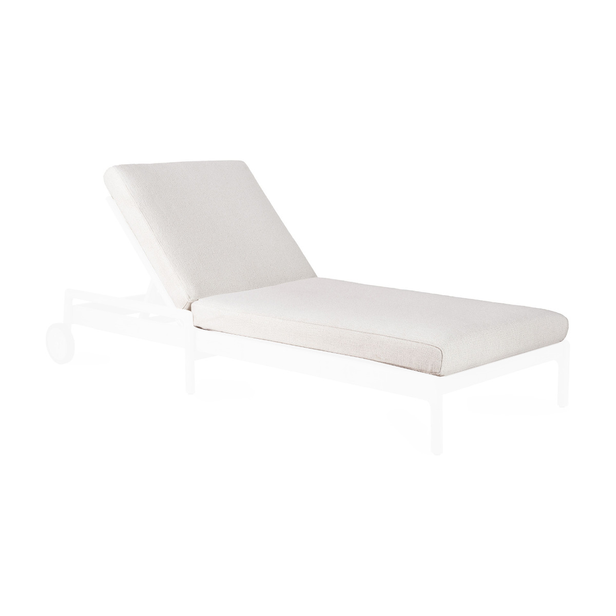 Cushion for Teak Jack outdoor adjustable lounger Off White