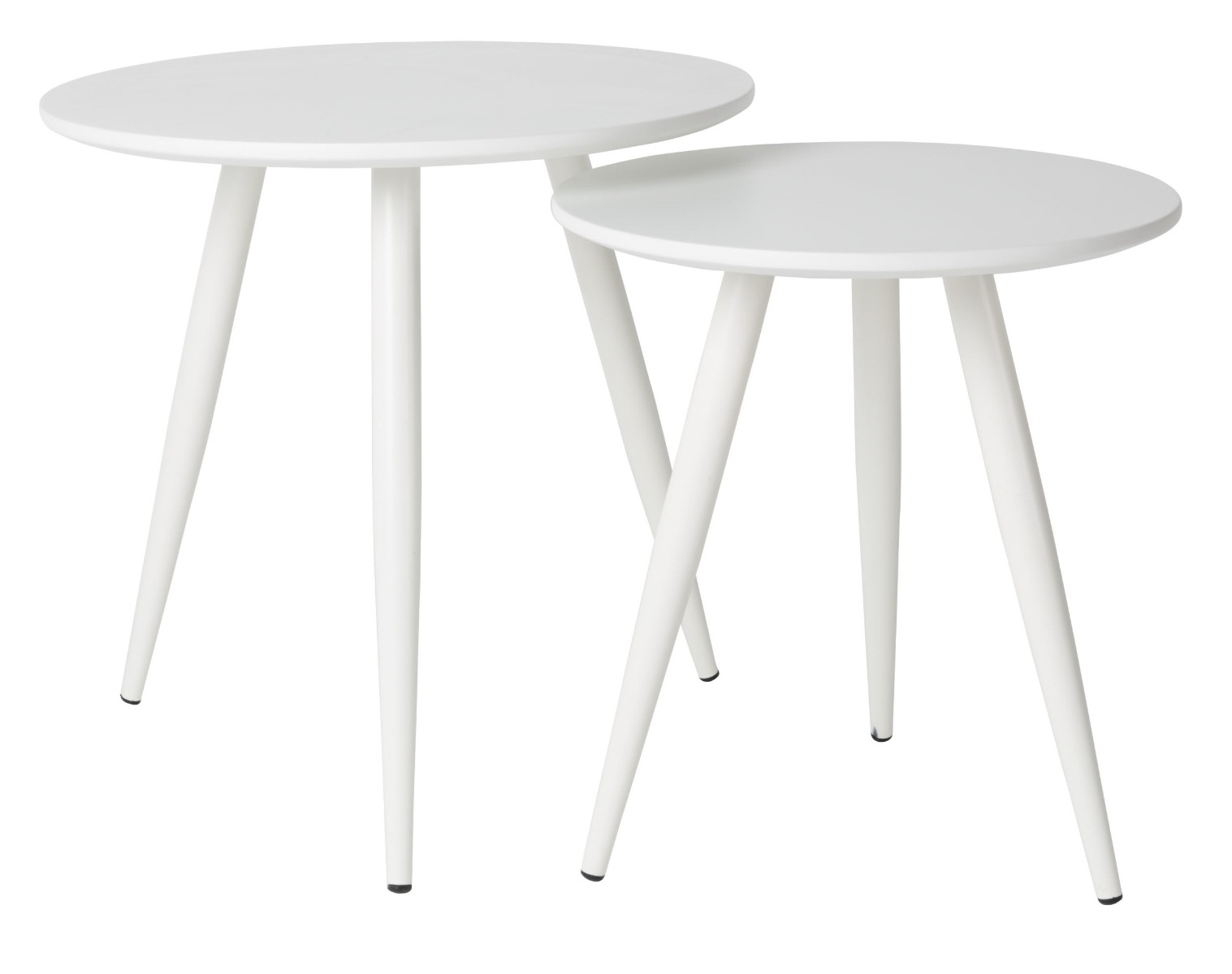 SIDE TABLE DAVEN WHITE SET OF 2