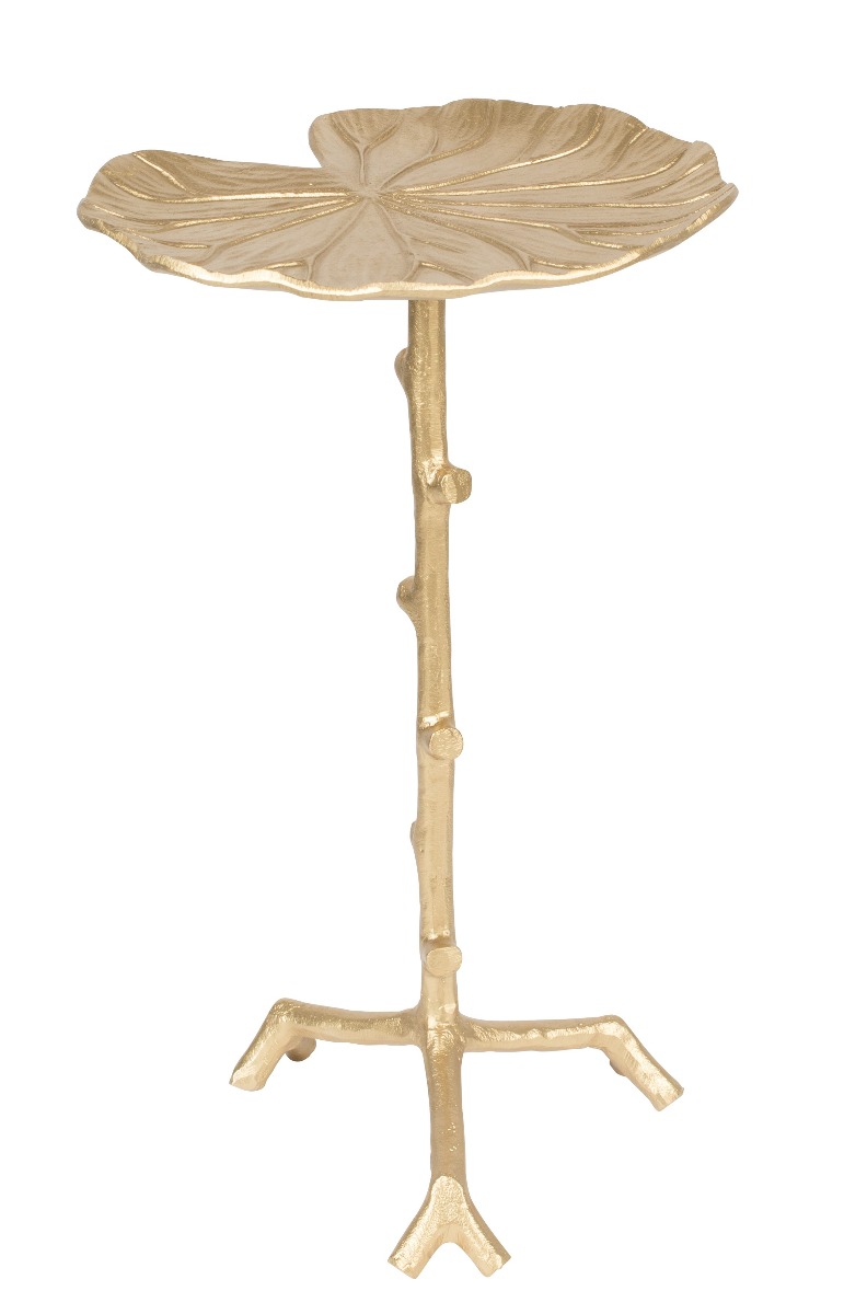 SIDE TABLE LILY SINGLE GOLD