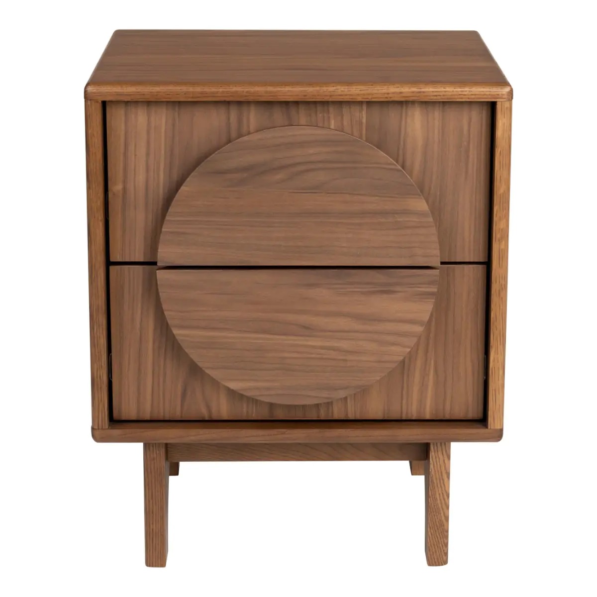 Groove Side Table / Bedstand Walnut