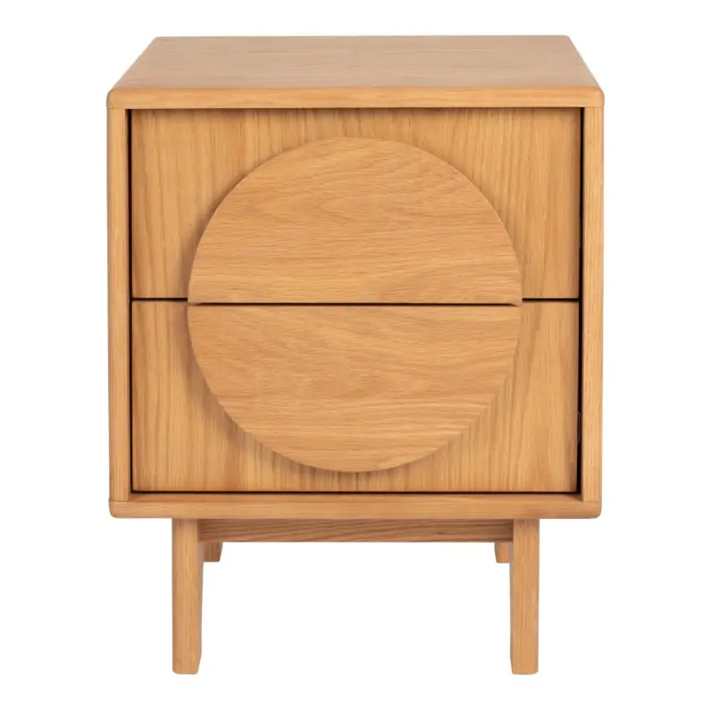 Groove Side Table / Bedstand Natural Oak