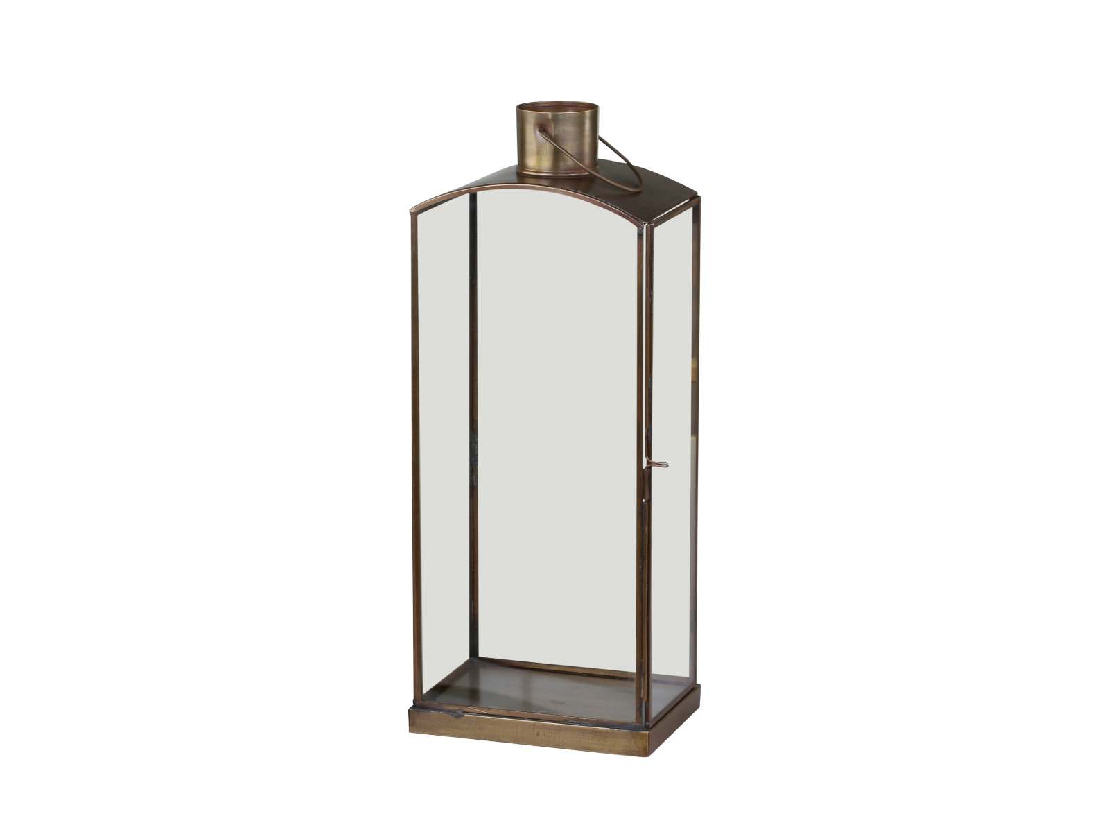 Brass Lantern with Glass Door Large