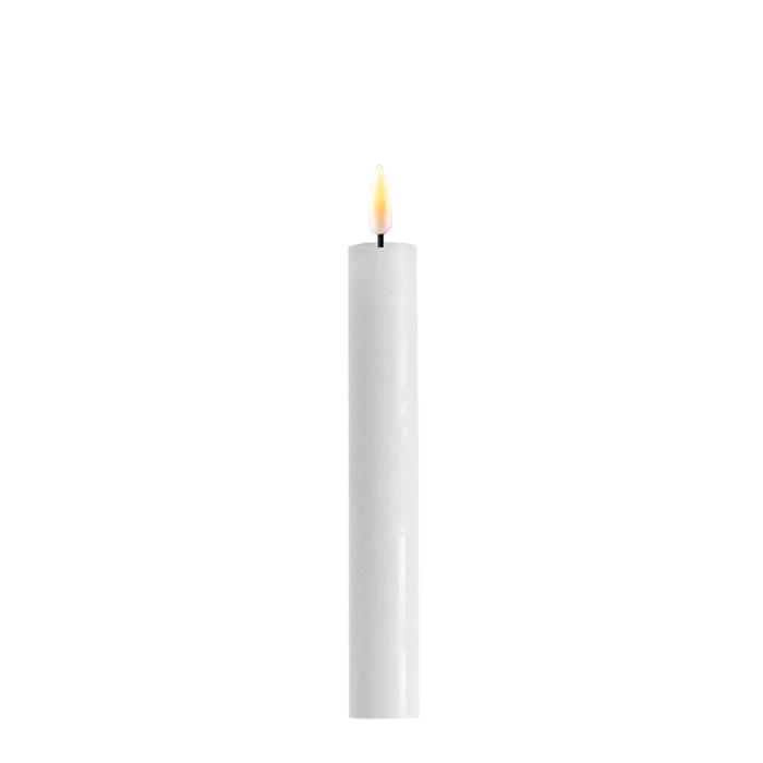 White LED Dinner Candle 15 cm (set of 2)