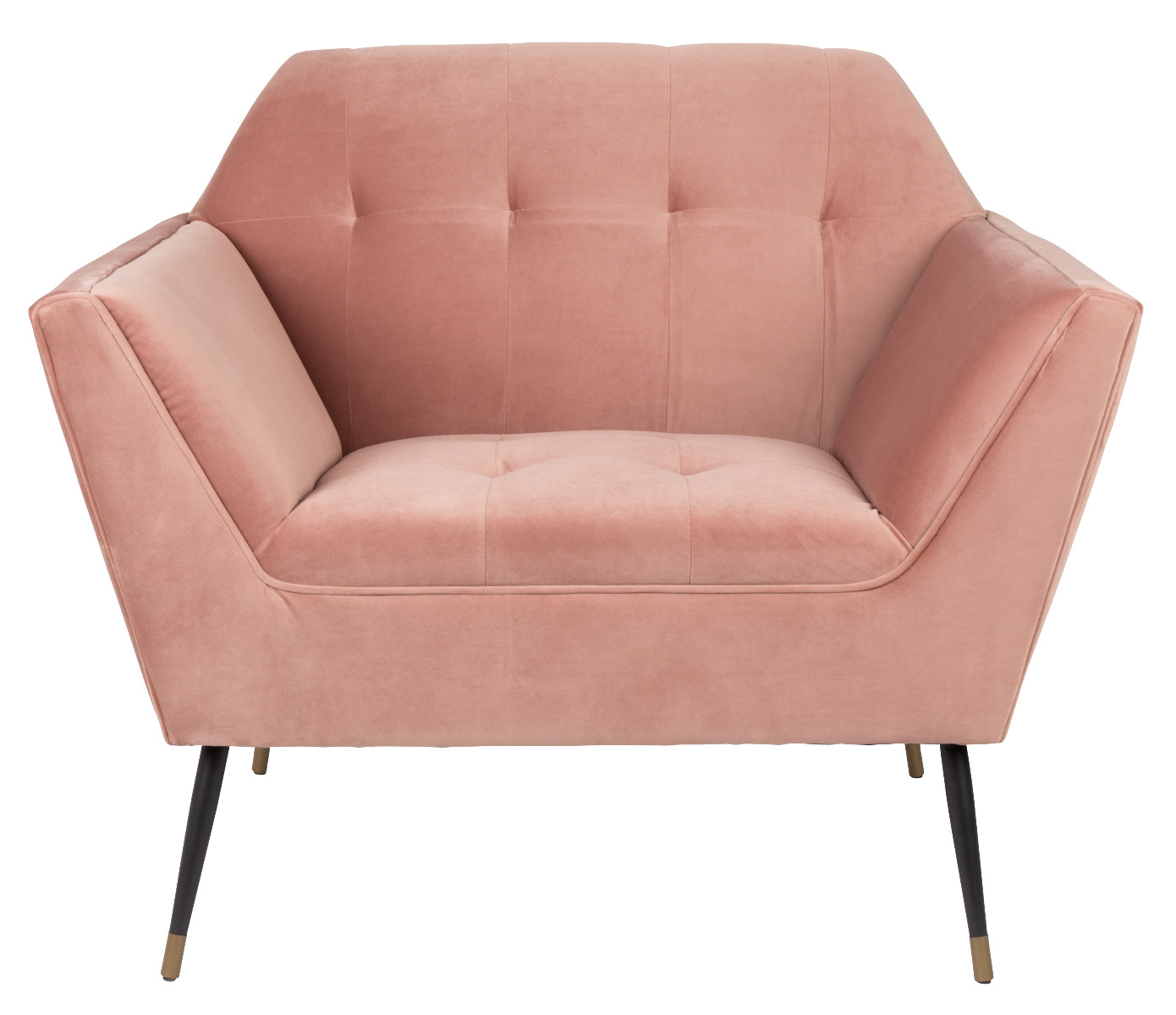 Kate Lounge Chair in Pink Clay