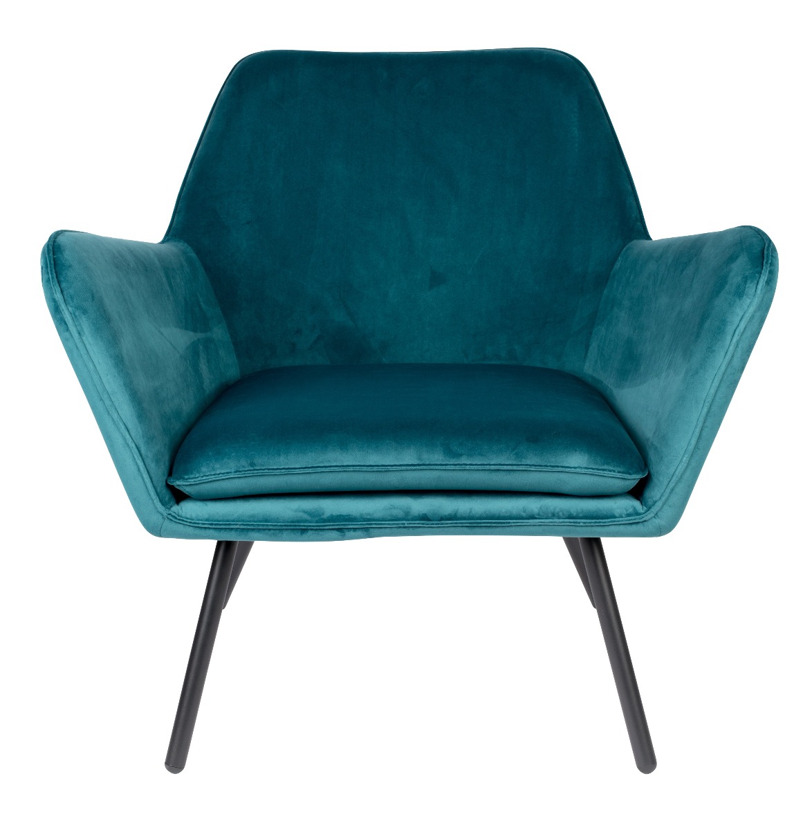 Lounge Chair Bon in Velvet Blue