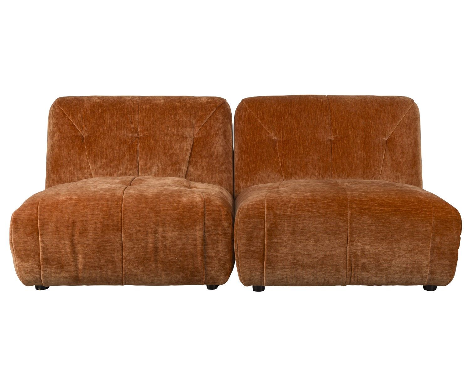Giada Velvet 2 Seater Sofa in Terracotta
