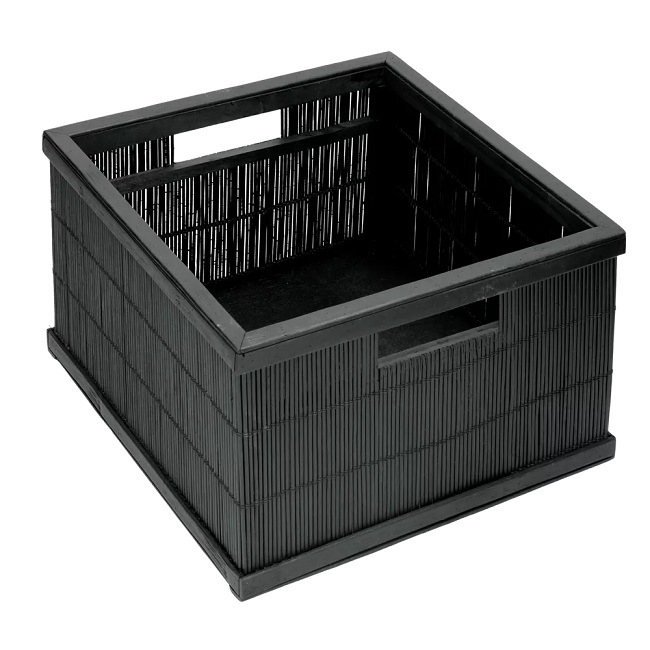 Shadow Basket L31 x W30 x H 17cm - black