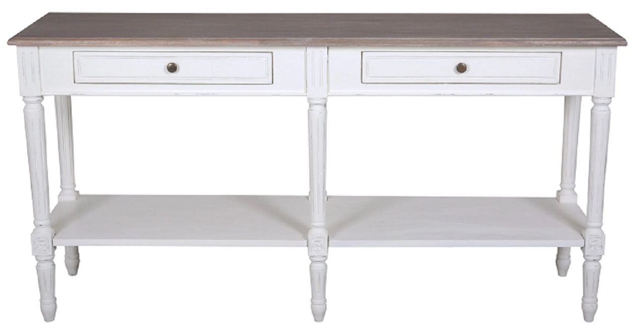 Helena White Console Table