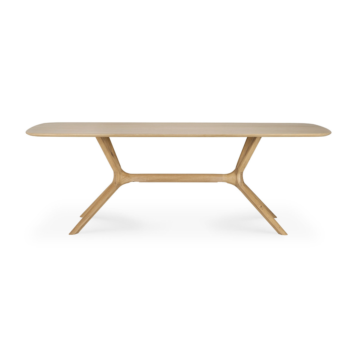 Oak X dining table 224cm