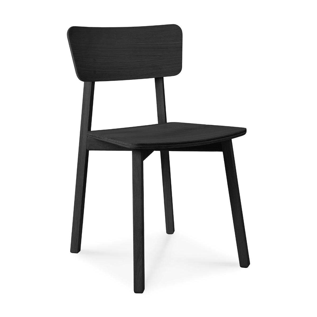 Oak Black Casale Dining Chair - Varnished