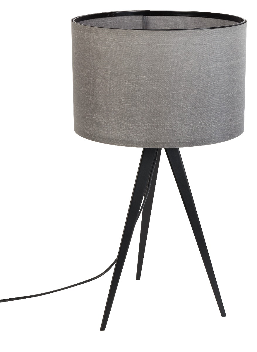 Tripod Table Lamp in Black & Grey