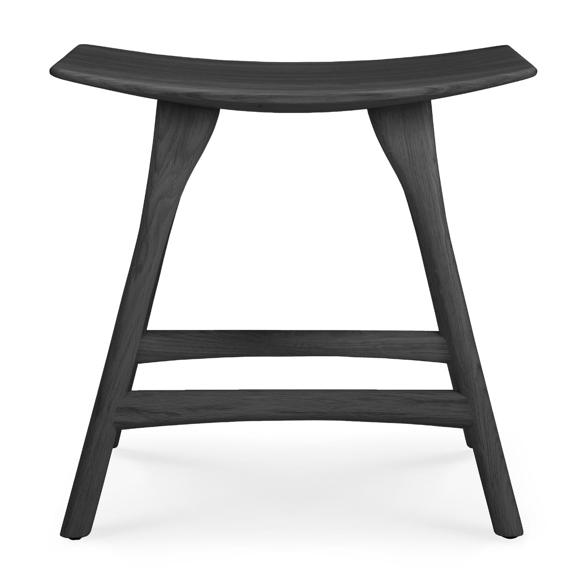 Oak osso dining stool - black