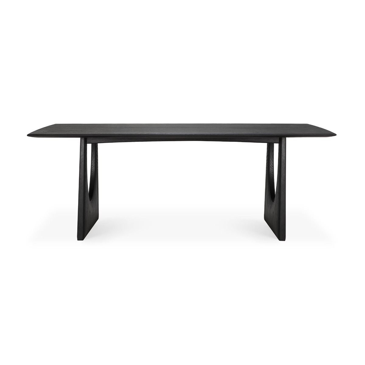 Geometric dining table Oak Black