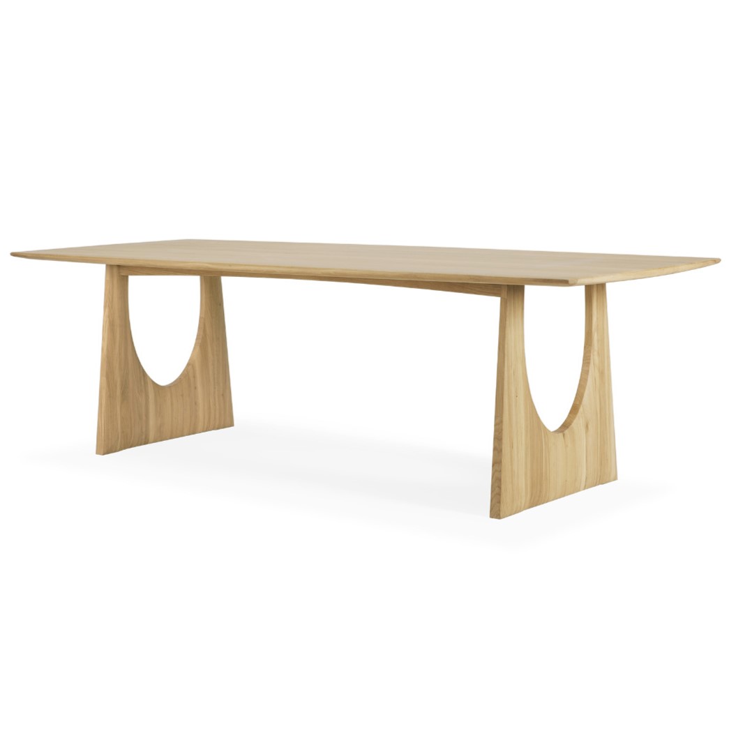 Geometric dining table Oak