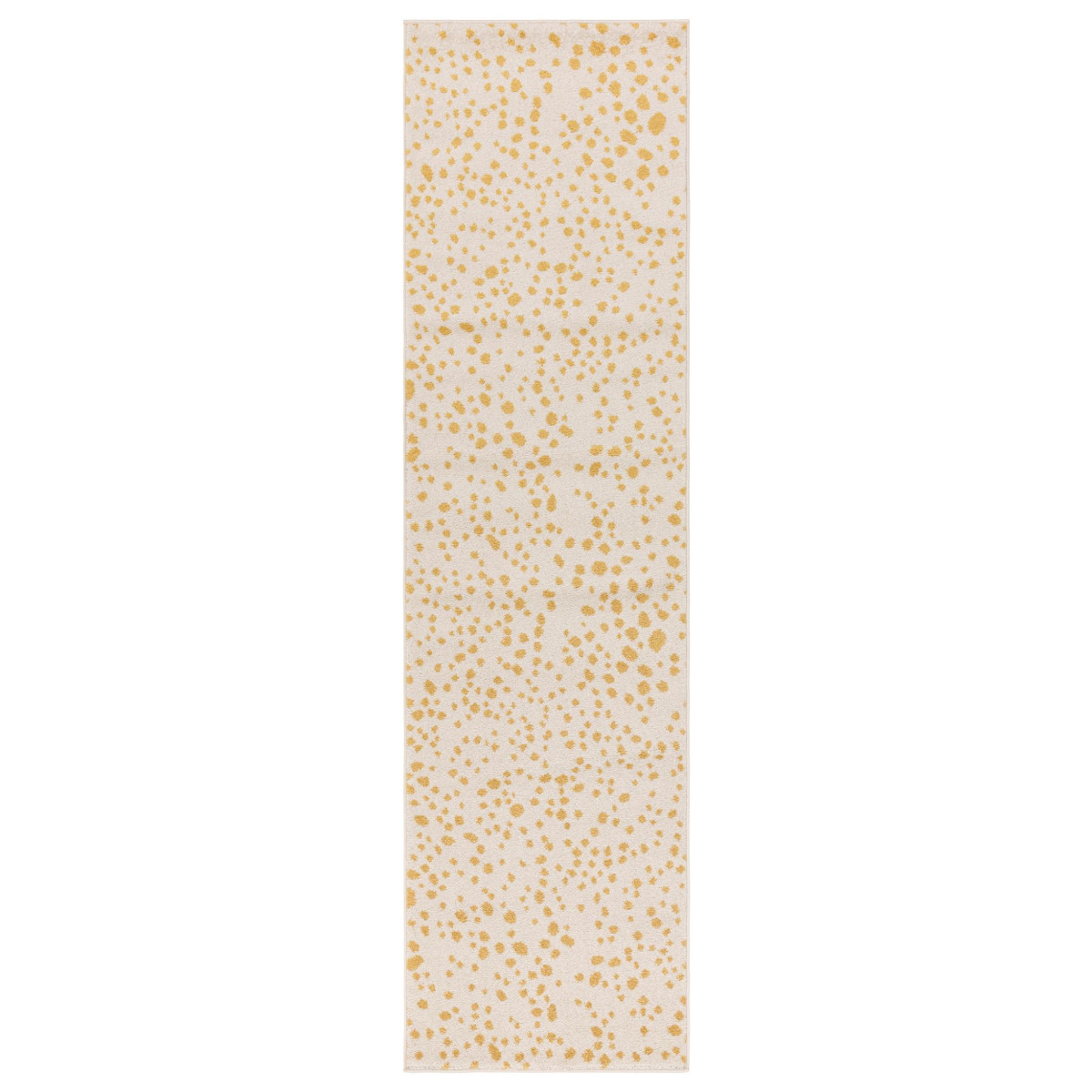 Muse Yellow Spotty Rug 66x240cm