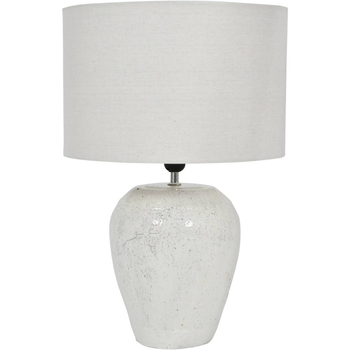 Speckle Terracotta Glazed Table Lamp with Shade