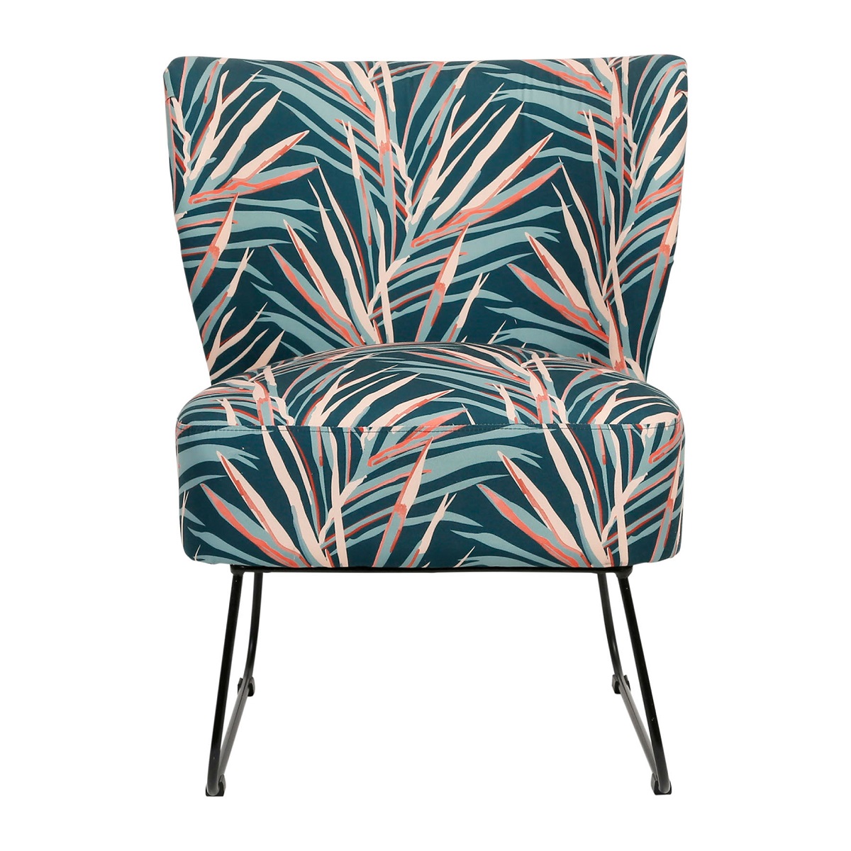 Emerald Chair with Tropical Art