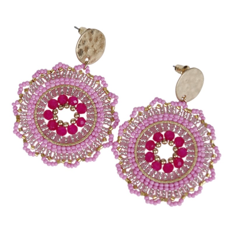 Earring Willow, pink