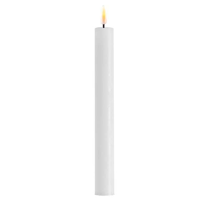 White LED Dinner Candle 24cm (Set of 2)