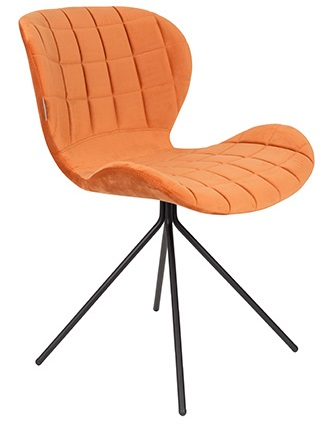 Chair OMG Velvet Orange