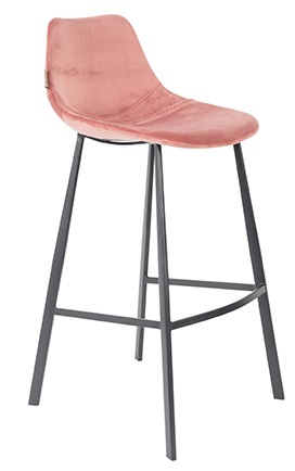 Franky Counter Stool in Pink