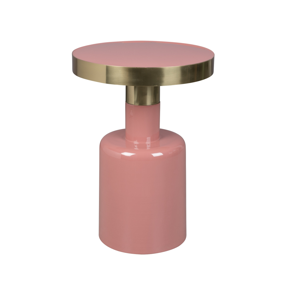 Glam Side Table in Pink