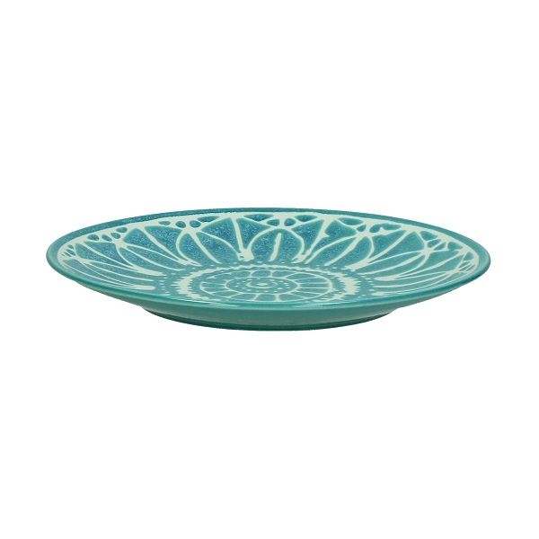 Turquoise Melia Porcelian Dessert Plate 22cm