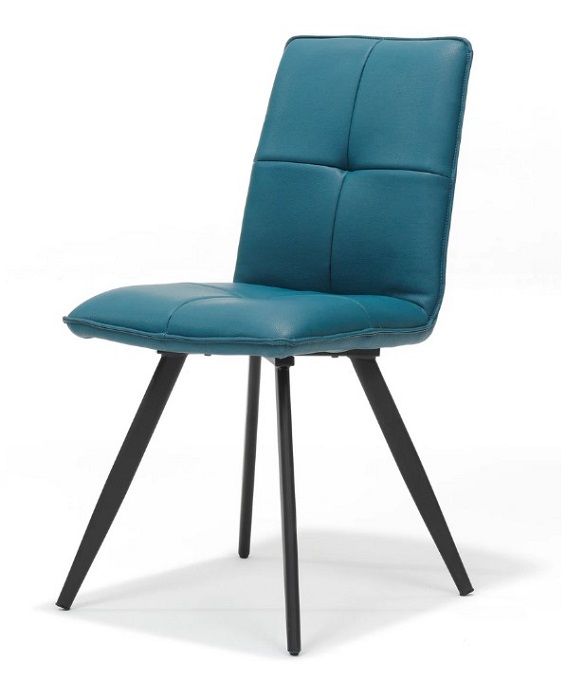 Capo Petrol Dining Chair with Metal Leg