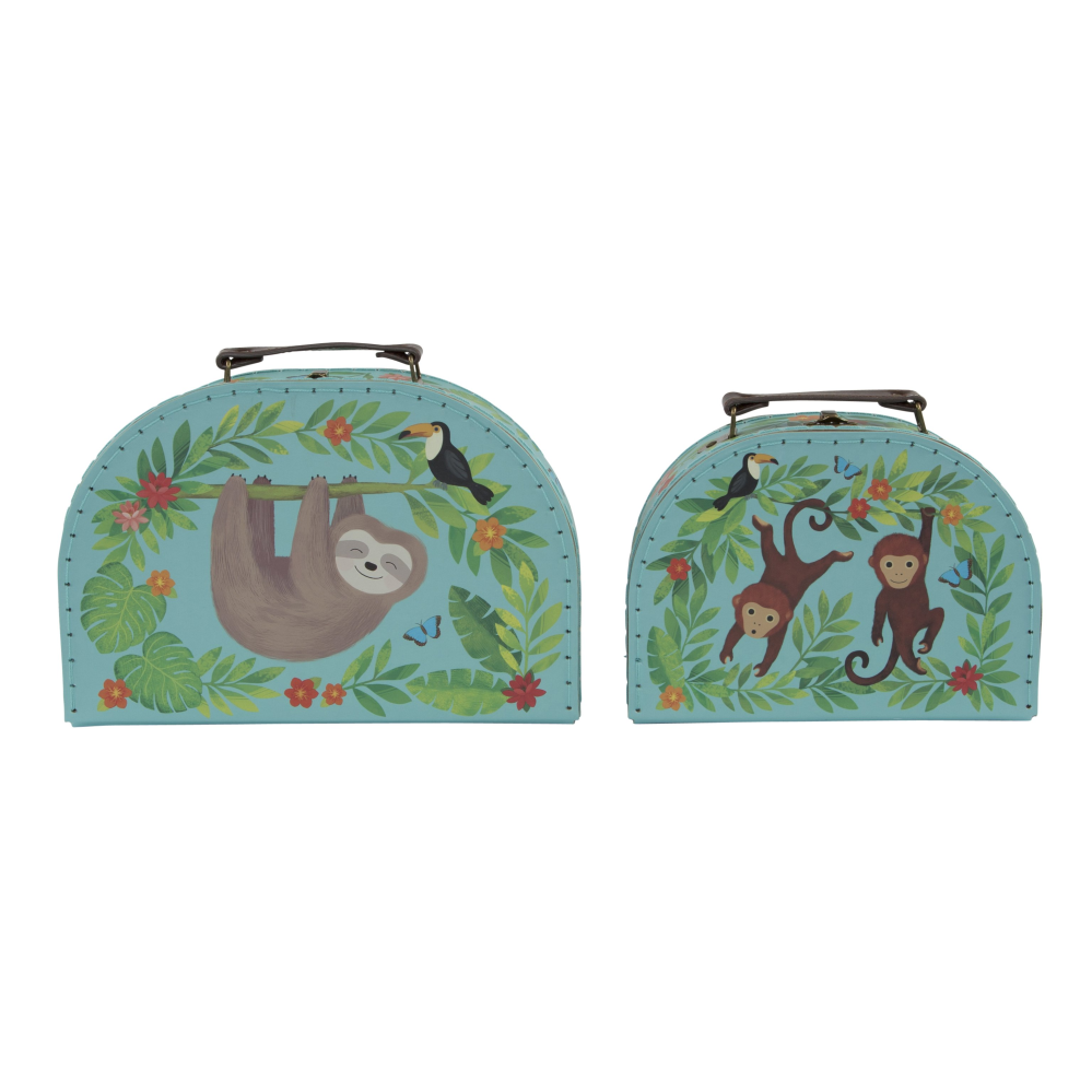Sloth and Friends Suitcases S/2