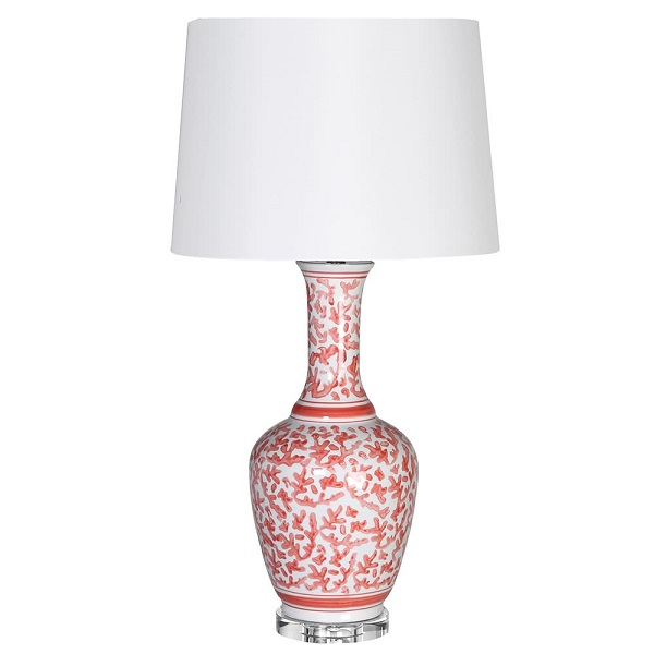 Coral Pattern Lamp With Shade
