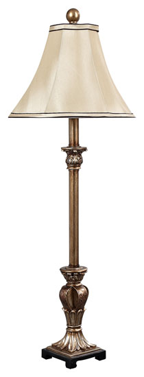 Vintage bronze table lamp with