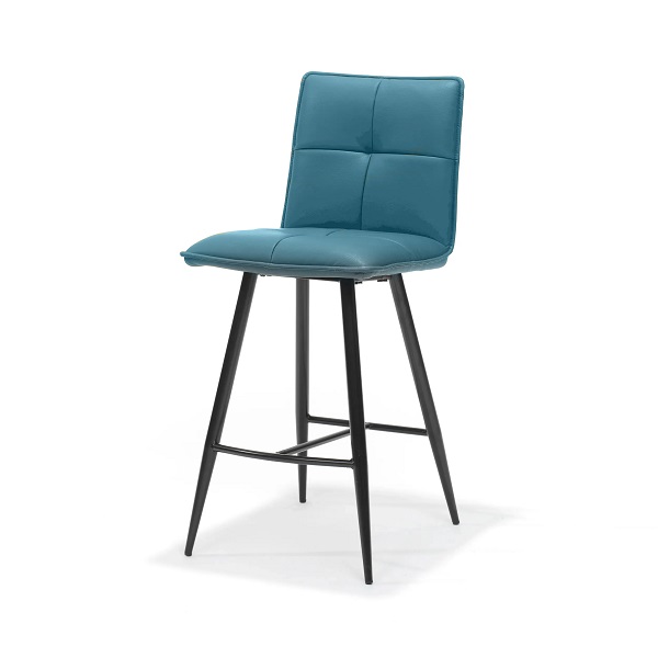 Capo counter stool in petrol blue