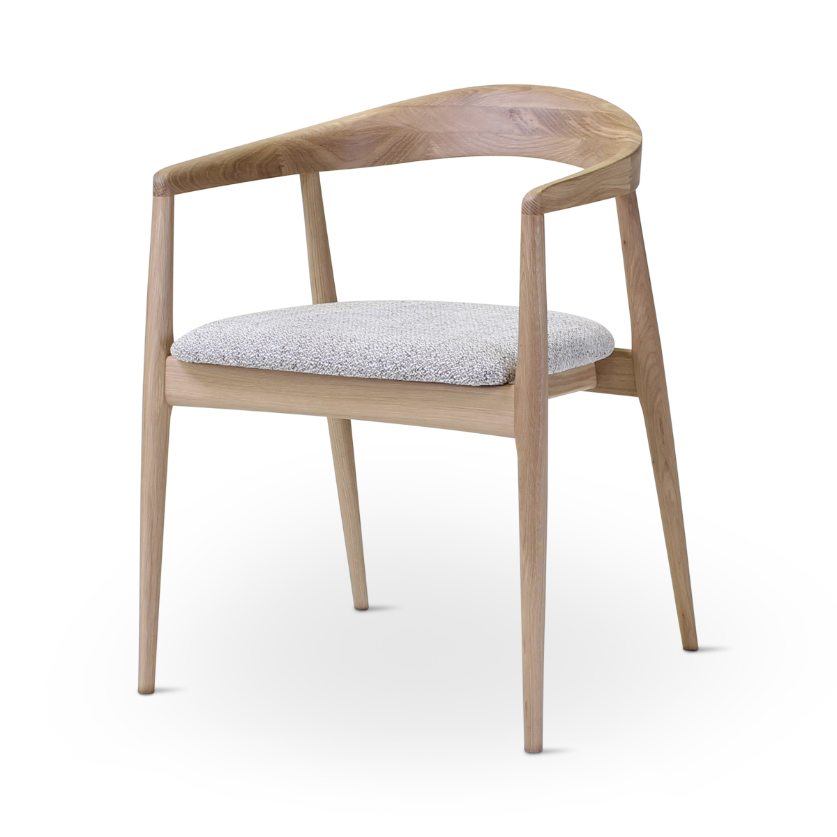 Pura Dining Chair in Naturel with Cushion