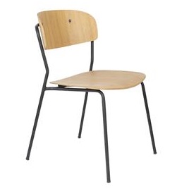 Jolien Dining Chair Black & Wood