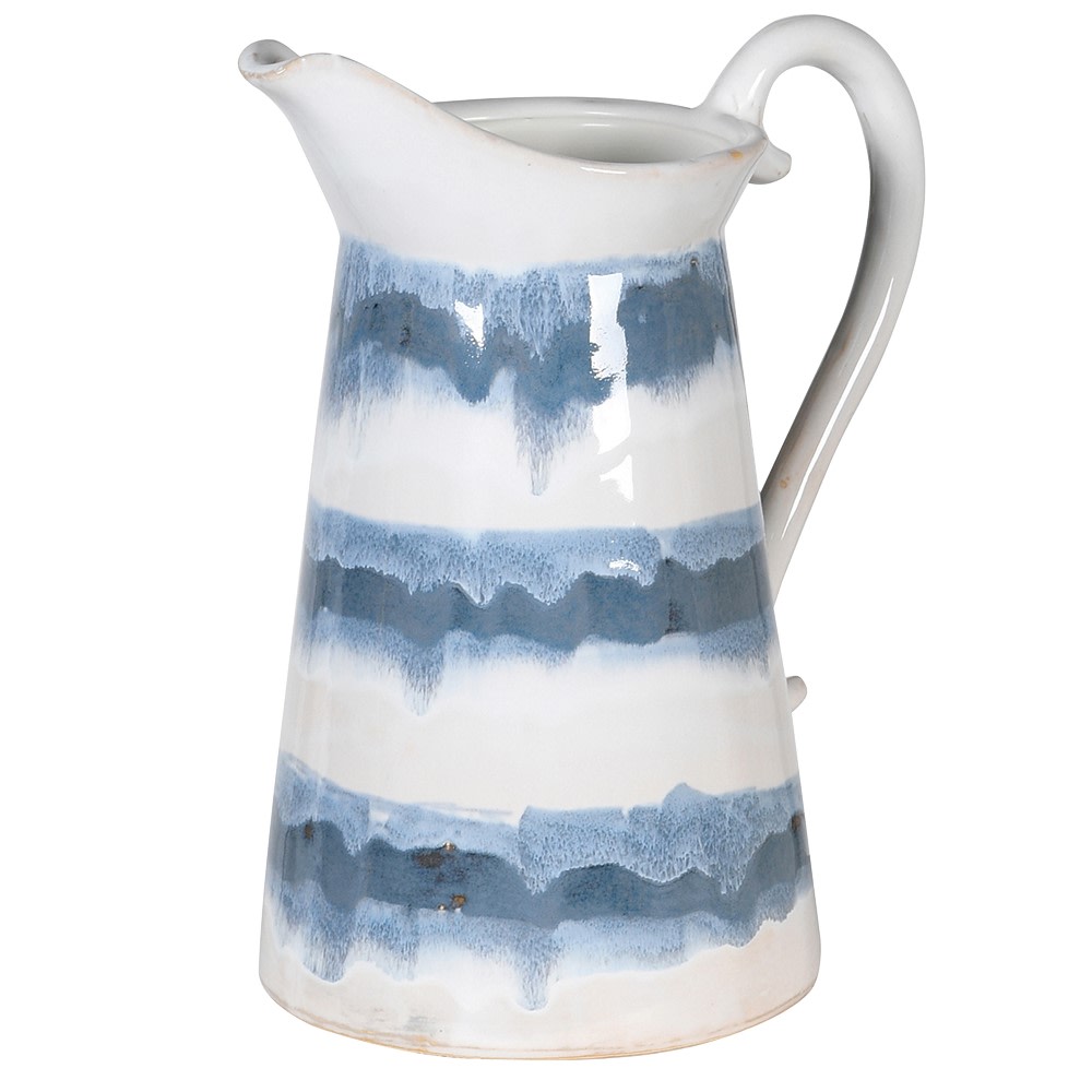 Blue and White Ceramic Jug