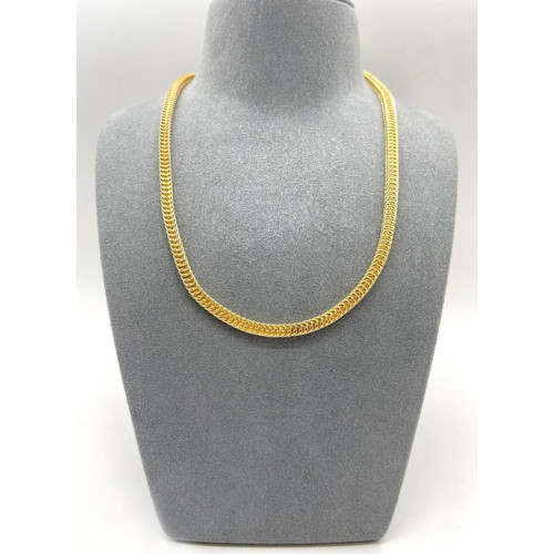 Chunky Handmade Simple Style Stainless Steel Chain Necklace Gold