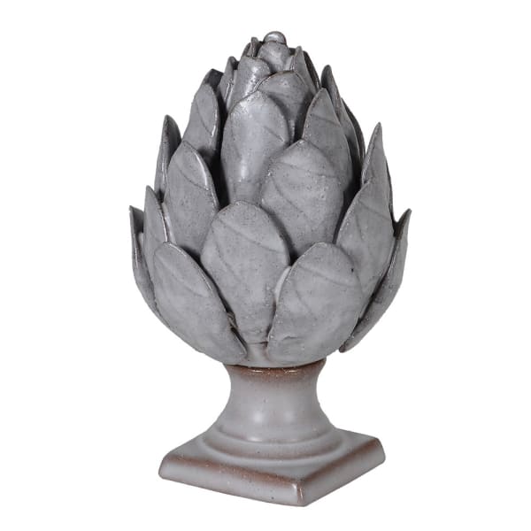 Grey Ceramic Artichoke Ornament