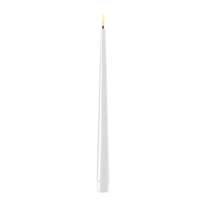 White LED Shiny Dinner Candle (Set of 2)