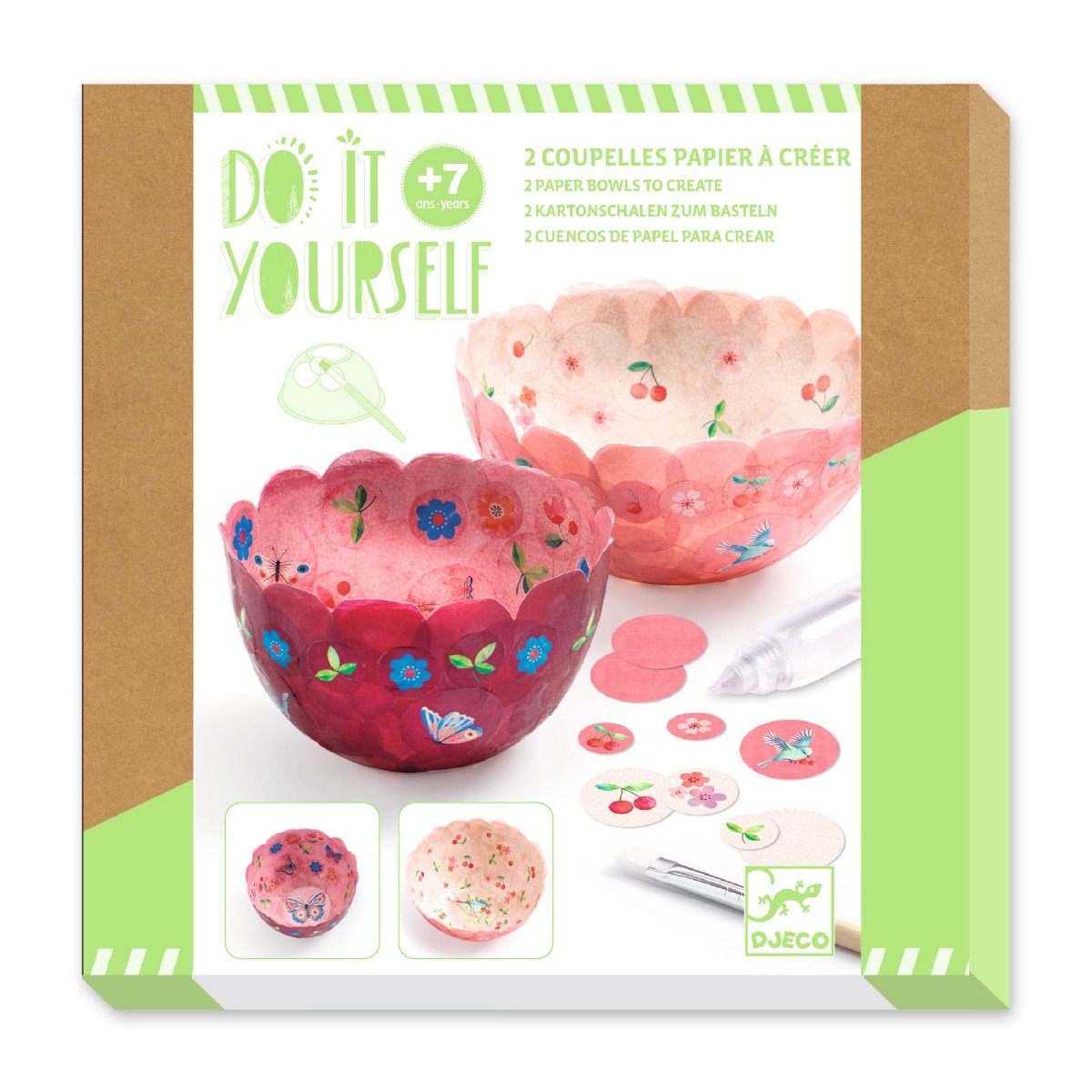 Decorative paper cups creative kit (Pink)