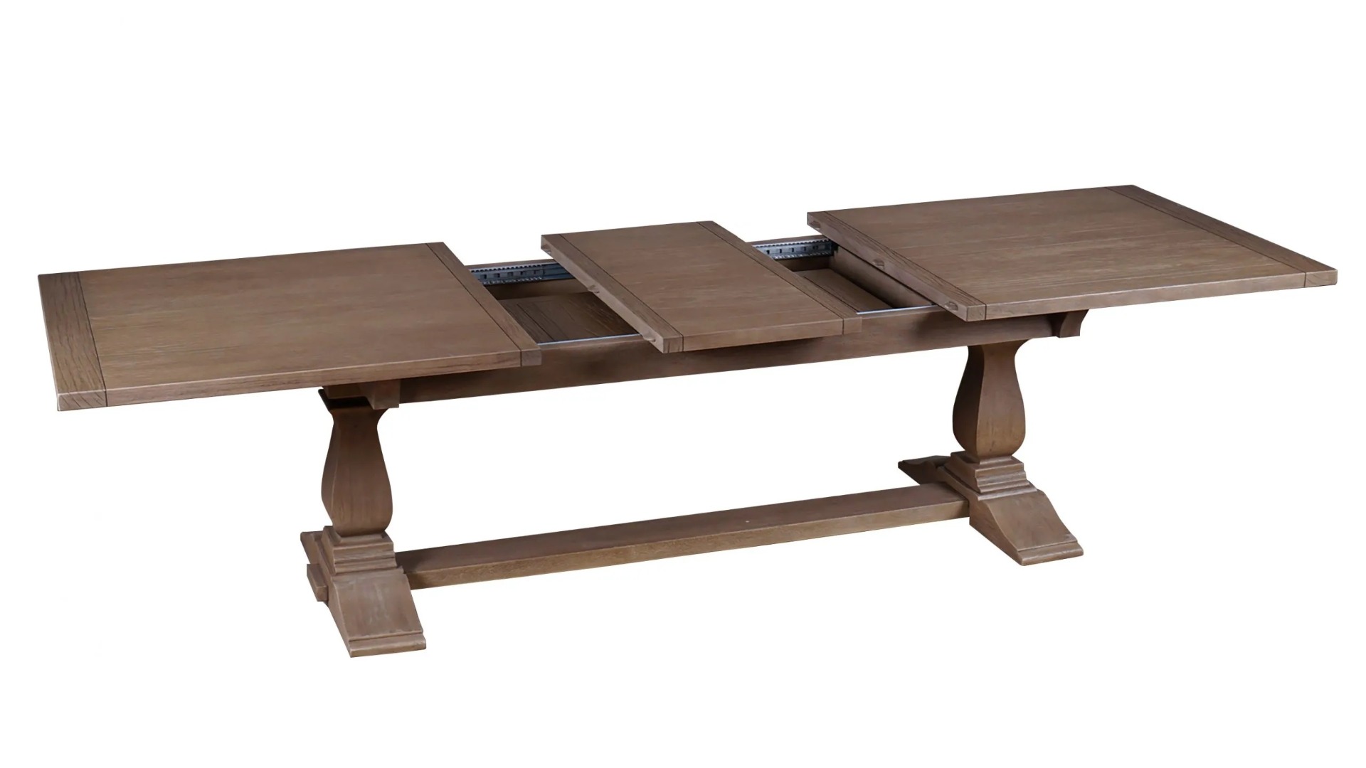 Sofia Extendable Dining Table in All Rustic Brown