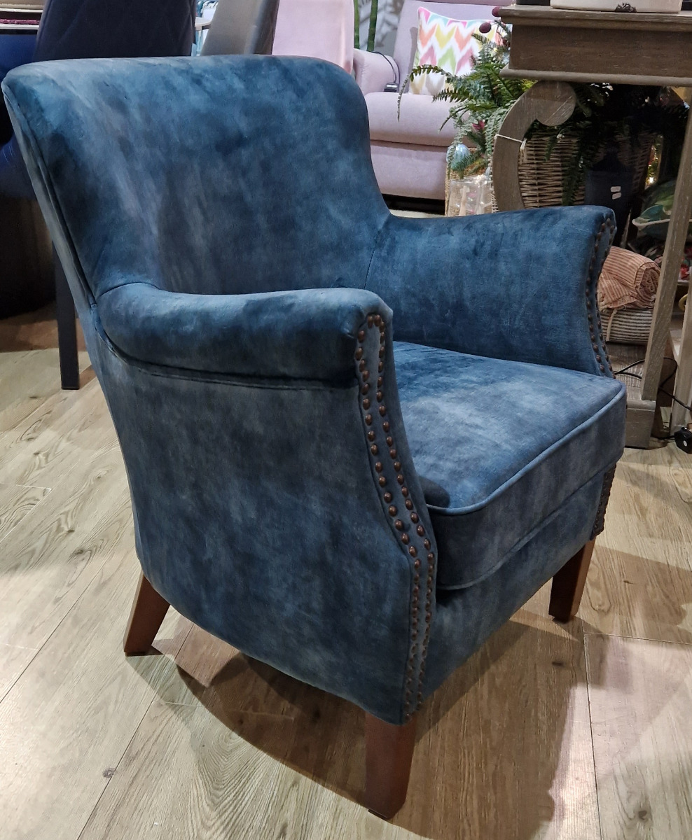 Emma Chair in Steel Blue