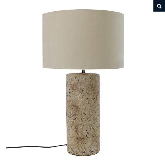 GROOVE - table lamp - ceramics - DIA 42 x H 73 cm - light grey