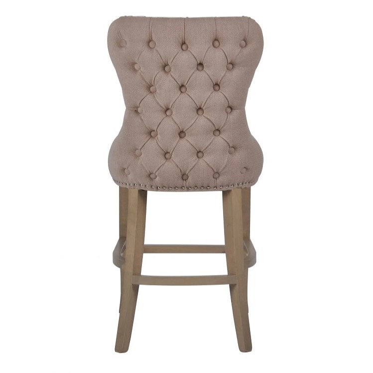 Guia Beige Button Back Counter Stool